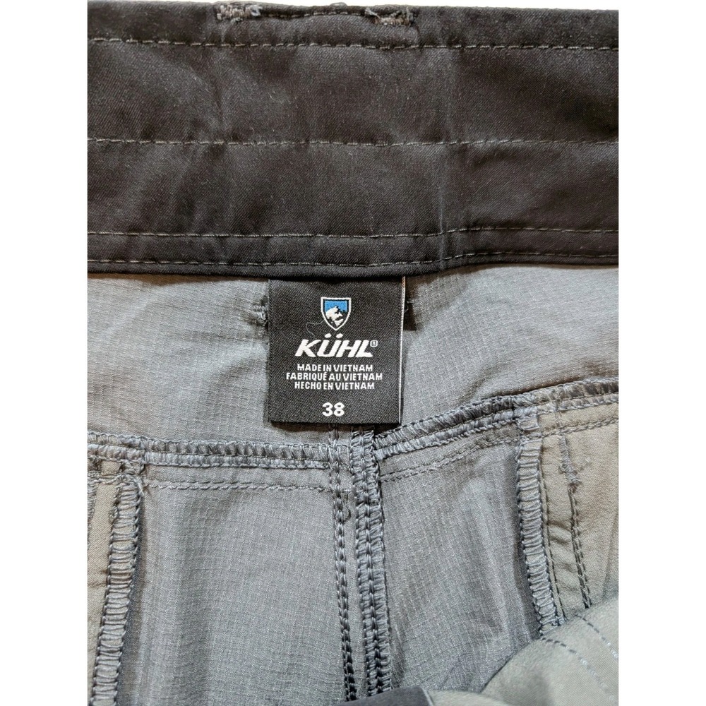 KUHL Silencr Kargo Shorts Mens 38 Gray Nylon Blend Outdoor Hiking Zipper Pockets - Picture 3 of 8